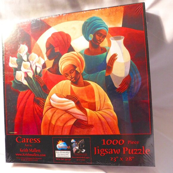 Sunsout Jigsaw Puzzle Keith Mallett "Caress" - Picture 1 of 4
